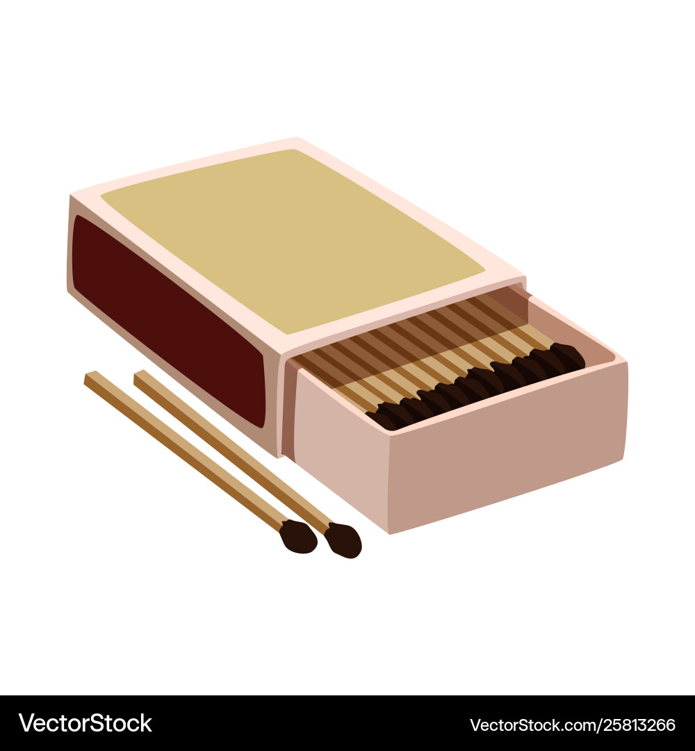 Design matchbox and box sign set vector image