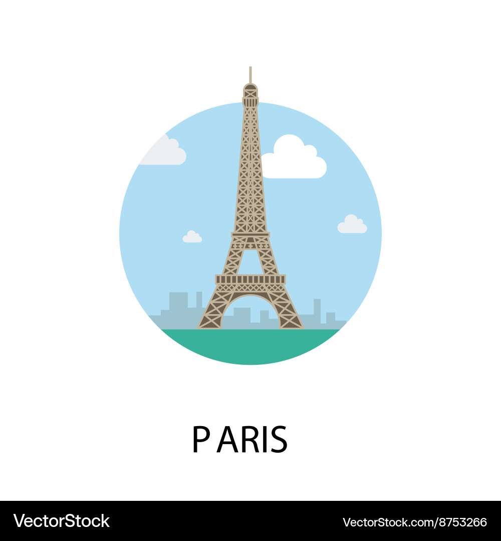Eiffel tower Vector Image