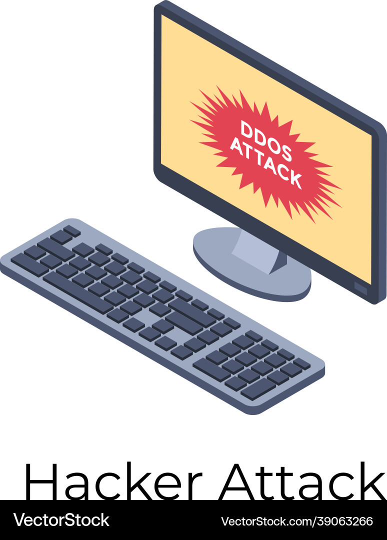 Hacker attack Vector Image