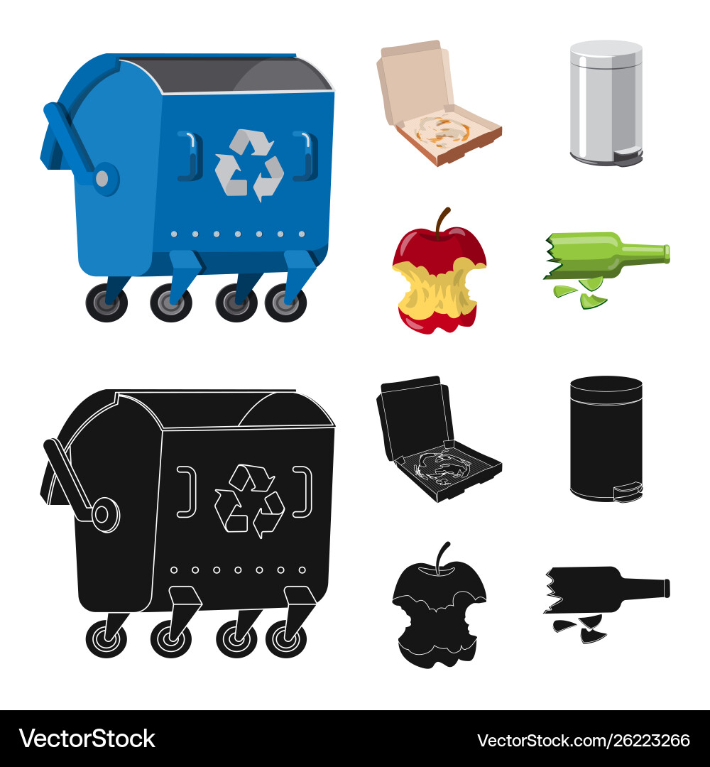 Isolierte Objekt-Dump und Sortier-Logo-Set Isolierte Objekt-Dump und Sortier-Logo-Set vektorbild