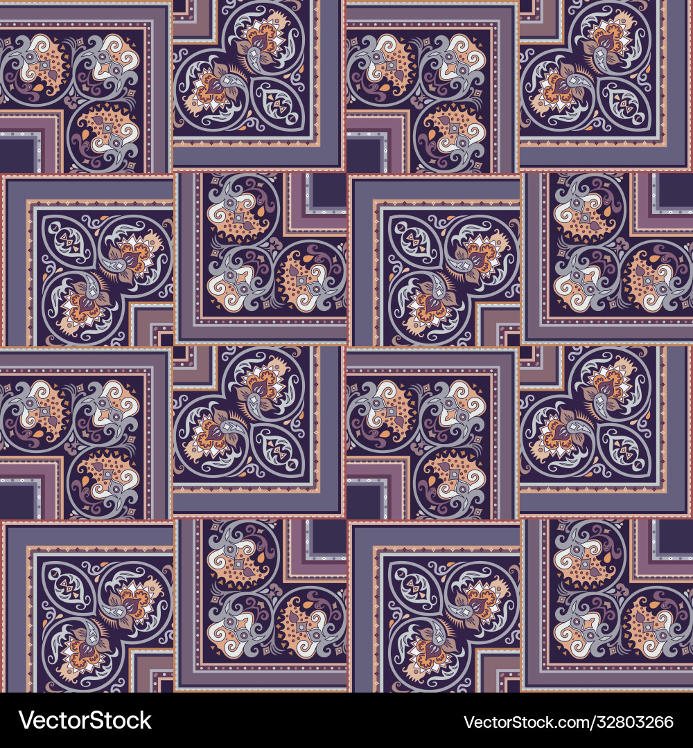 Nature patch pattern mosaic background Nature patch pattern mosaic background vector image