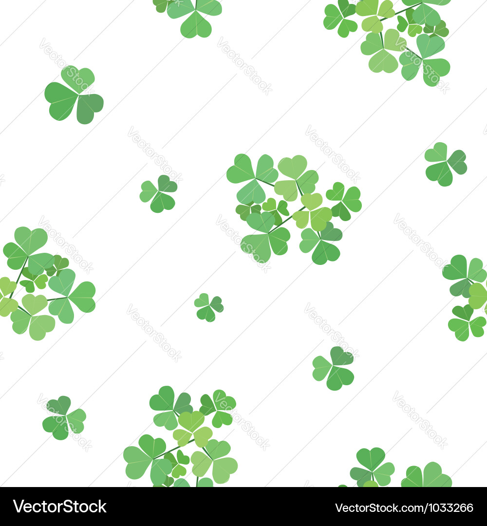 Seamless texture with clover vector image