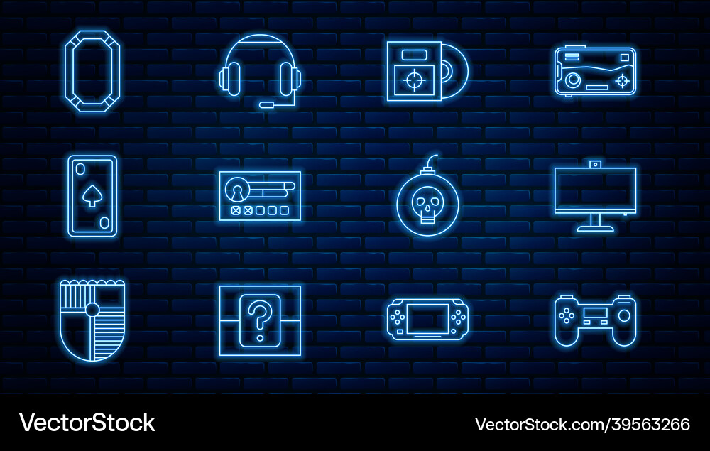 Set line gamepad computer monitor cd dvd disk Set line gamepad computer monitor cd dvd disk vector image