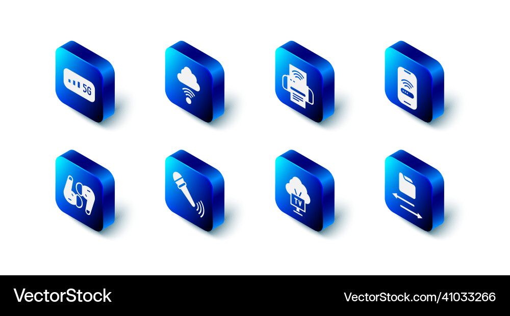 Set network cloud connection smart printer system Set network cloud connection smart printer system Vector Image