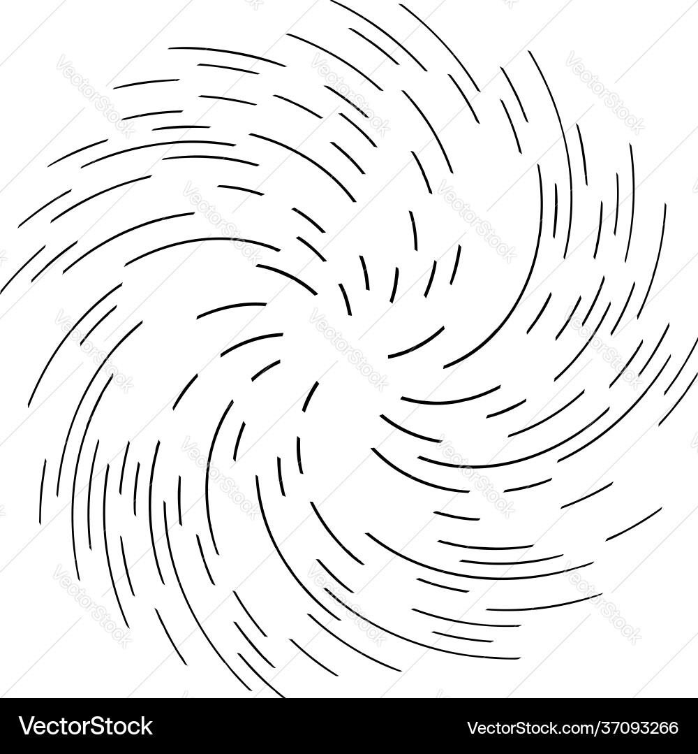 Spiral swirl twirl design element rotating radial Vector Image