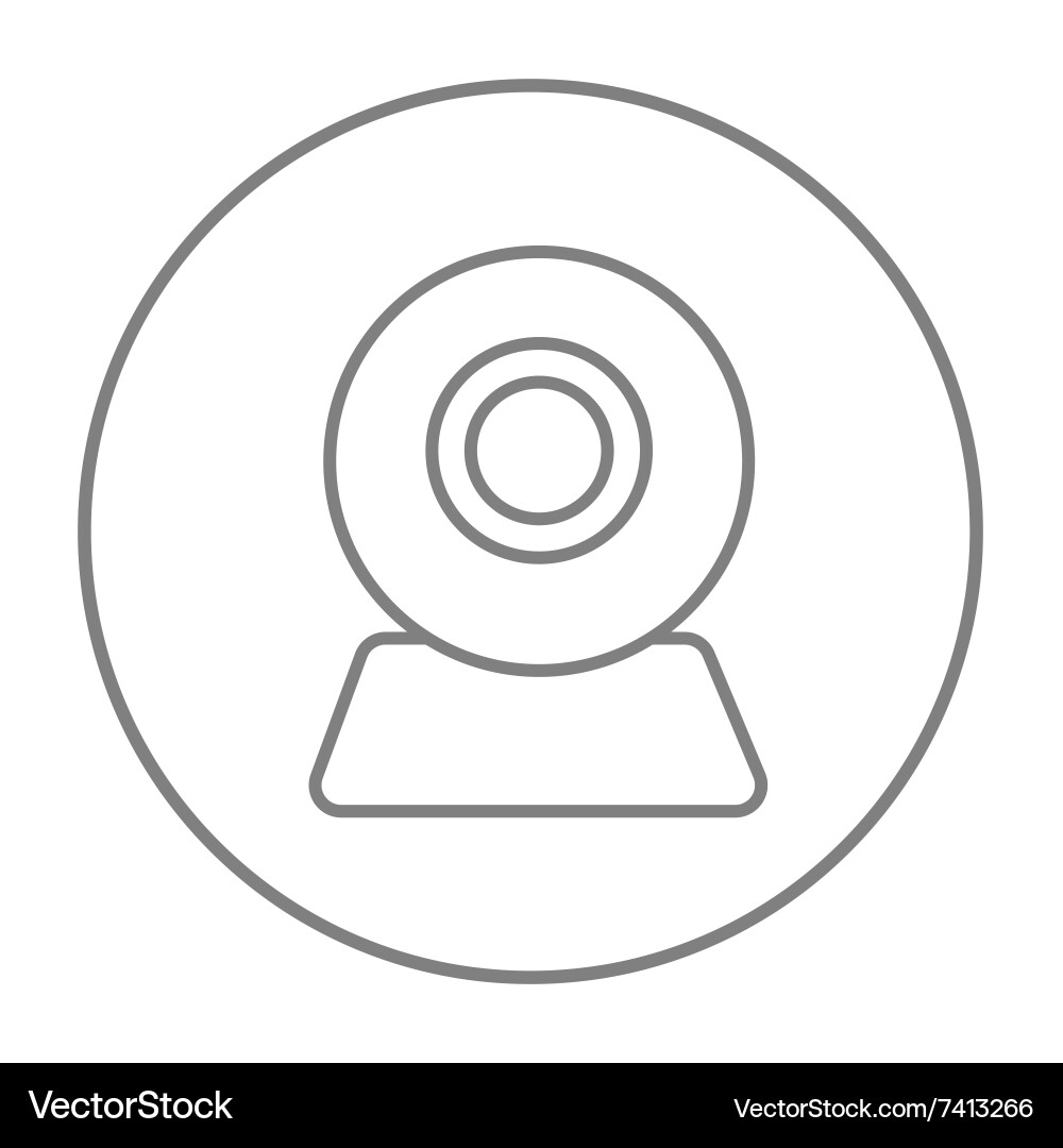 Web camera line icon Vector Image