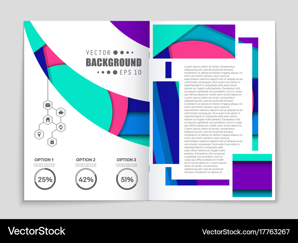 Abstract layout background set for art vector image