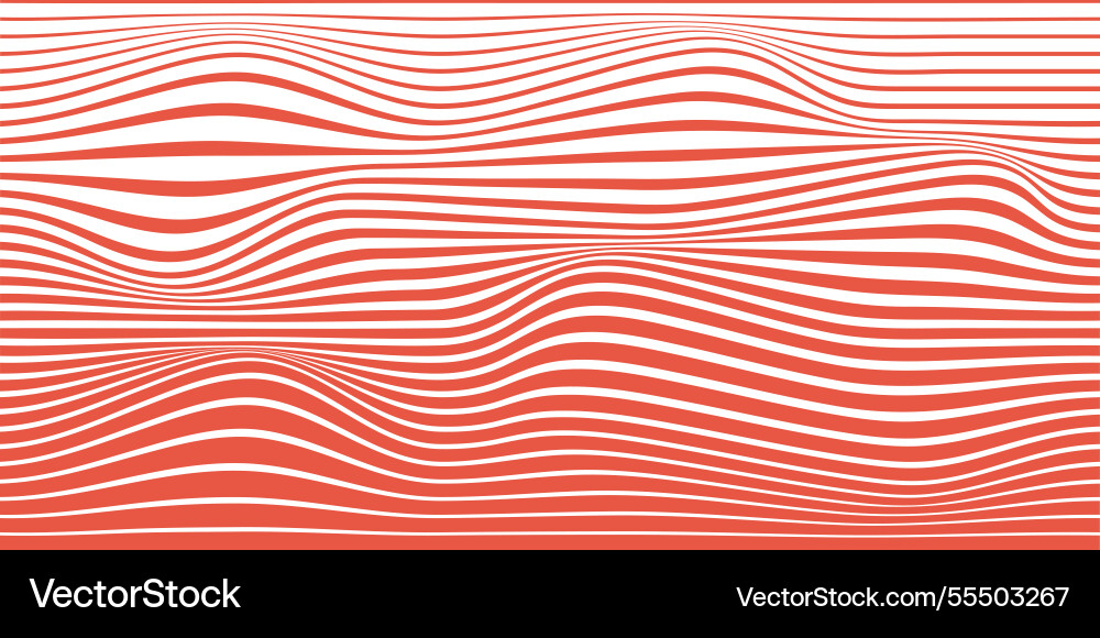 Abstract wavy line patterns in dynamic vibrant red Abstract wavy line patterns in dynamic vibrant red vector image