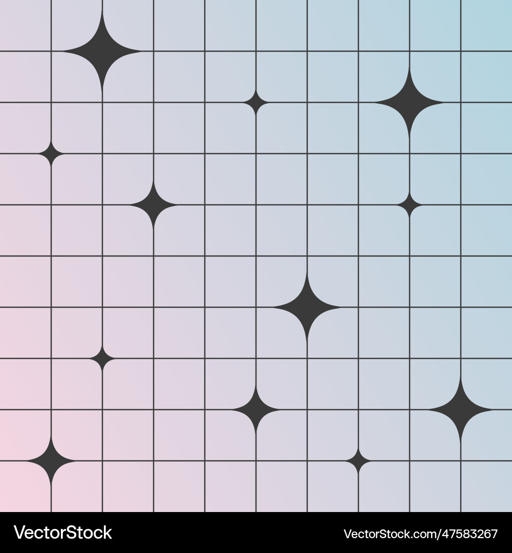 Cool gradient background in y2k and groovy style vector image