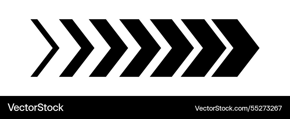 Dynamic Arrow Motion Vector Image