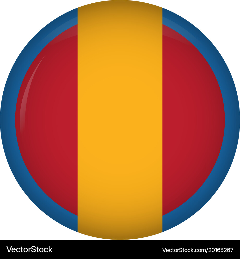 Empty colombian campaign button Vector Image