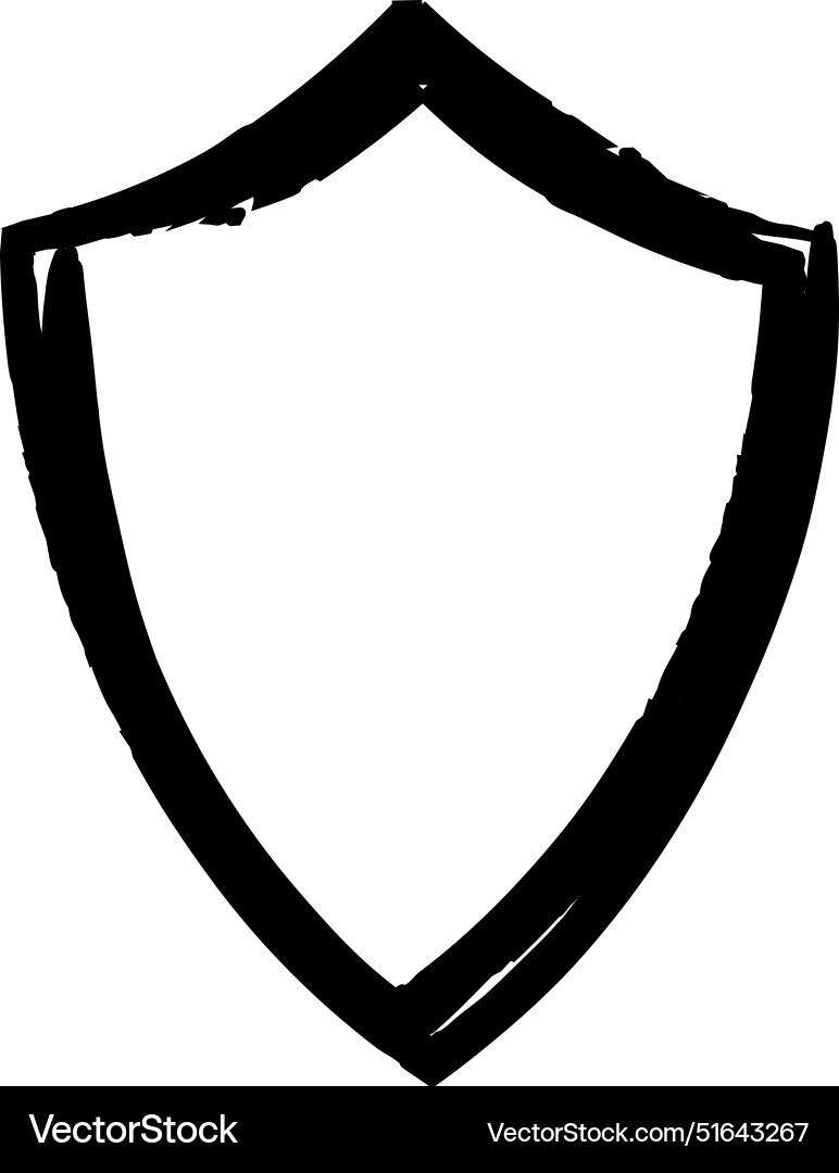 Frame shield texture element outline border Frame shield texture element outline border vector image