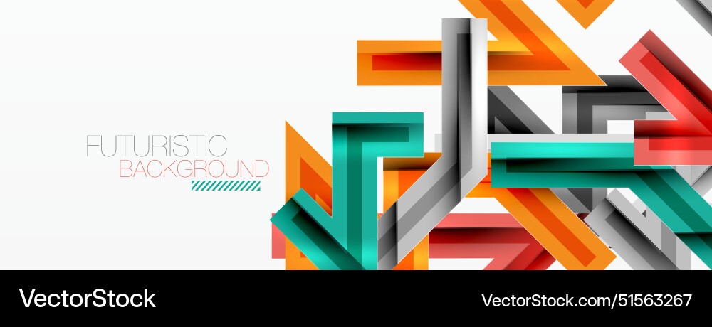 Line zig zag dynamic geometric abstract background vector image
