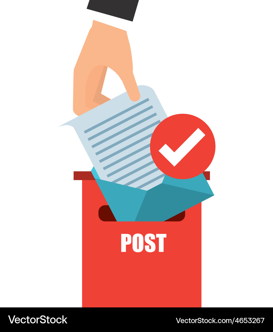 Mail concept Royalty Free Vector Image - VectorStock