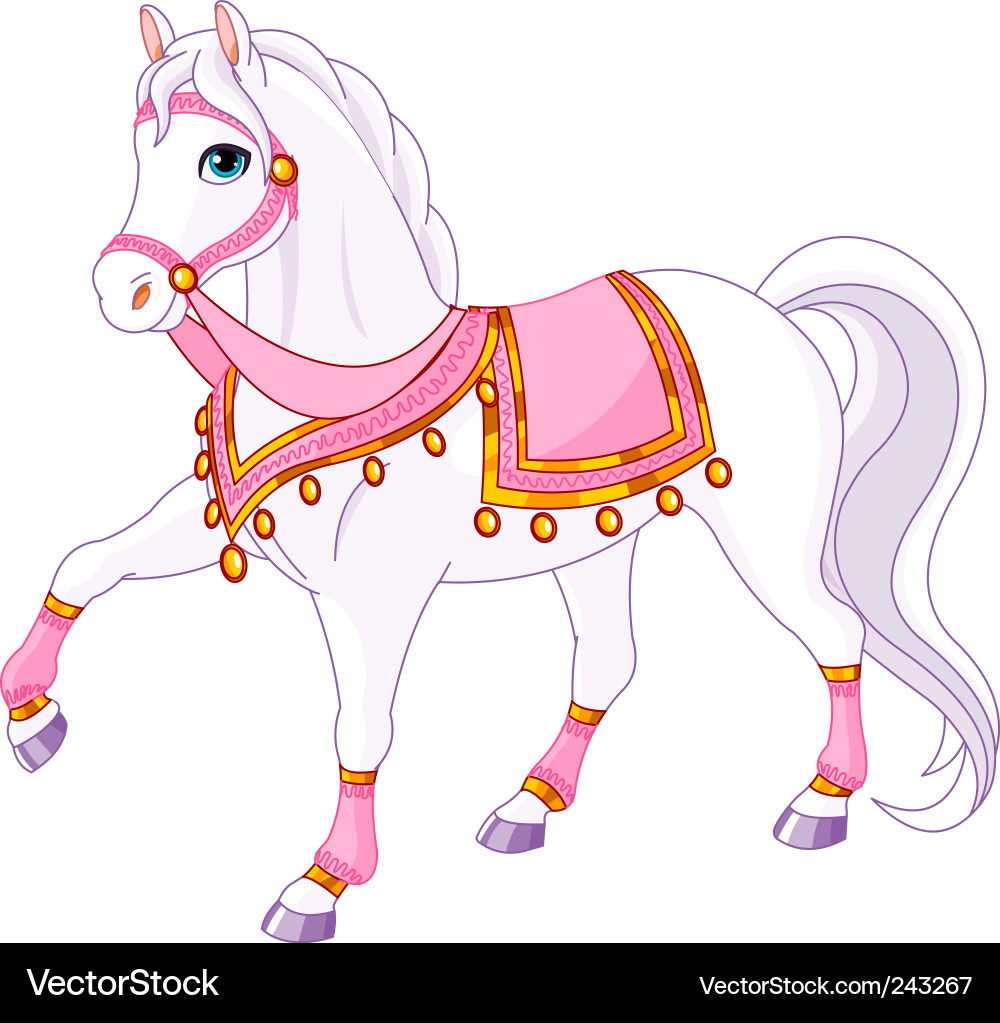Royal horse Royalty Free Vector Image - VectorStock