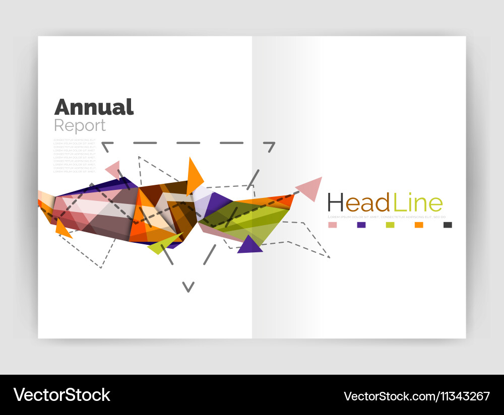 Triangle abstract background Vector Image