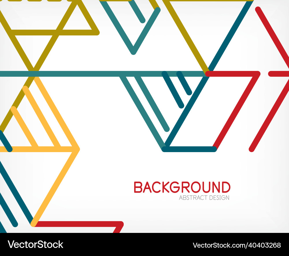 Abstract background color lines on white Abstract background color lines on white vector image