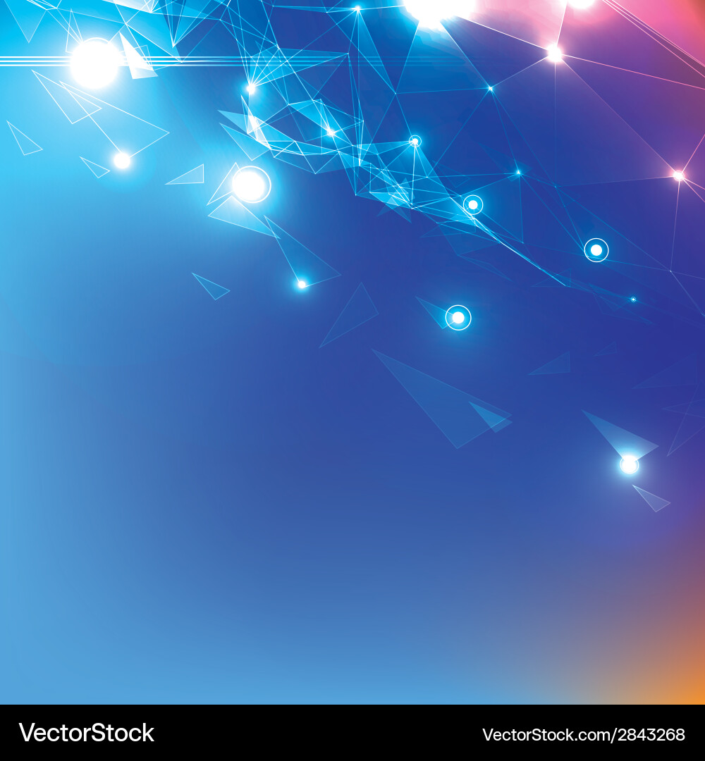 Abstract triangle background vector image
