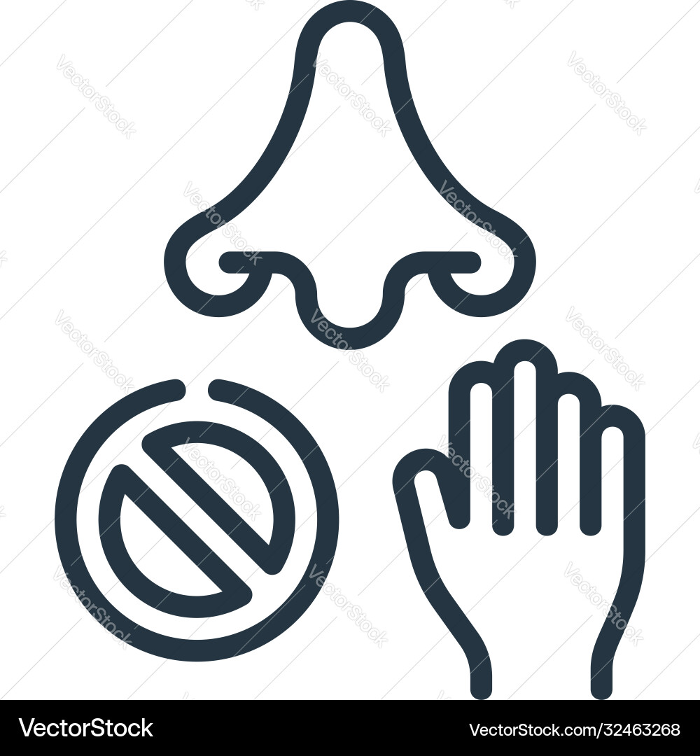 Avoid icon editable stroke linear Avoid icon editable stroke linear Vector Image