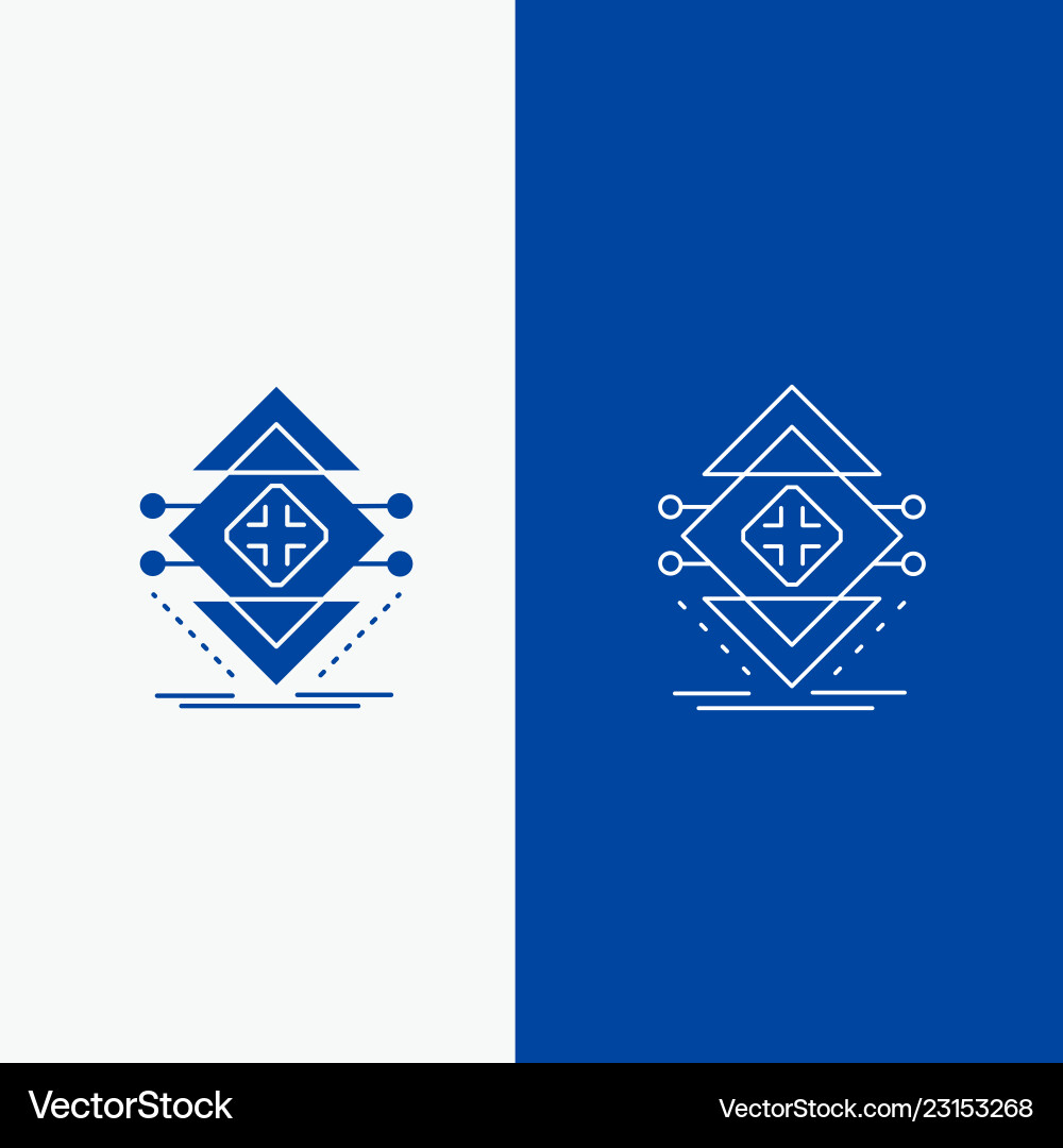 Data & Infrastructure Network vector image