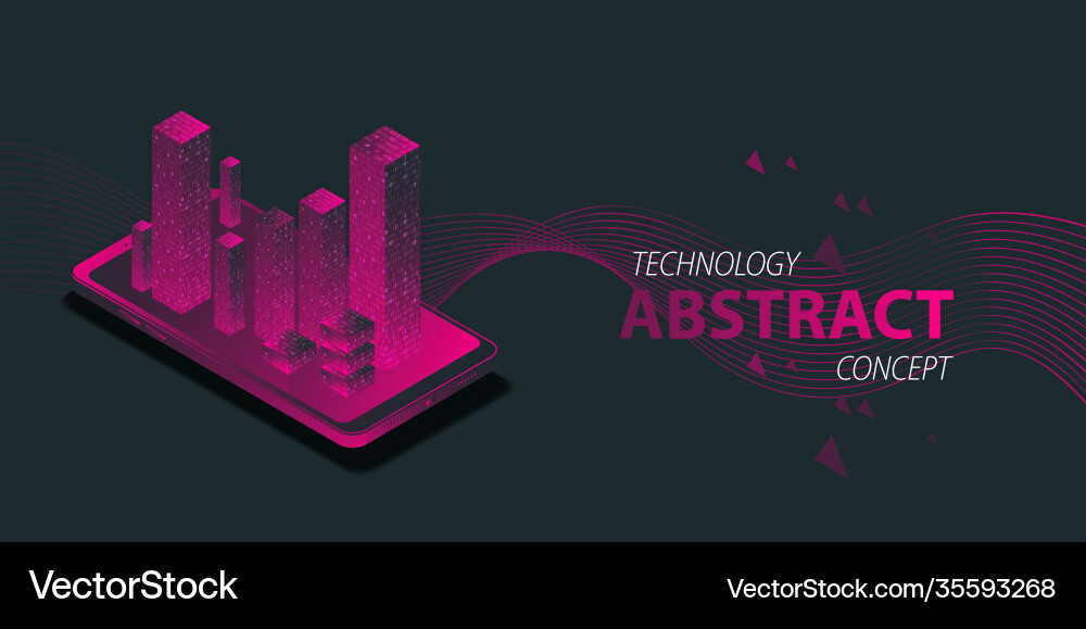Gradient modern isometric digital device mock up Gradient modern isometric digital device mock up vector image
