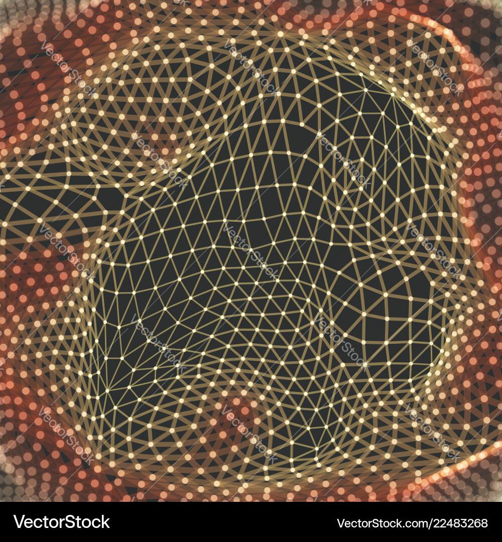 Lattice structure science or technology background Lattice structure science or technology background vector image