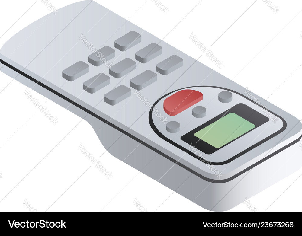 Remote control device icon isometric style Remote control device icon isometric style vector image