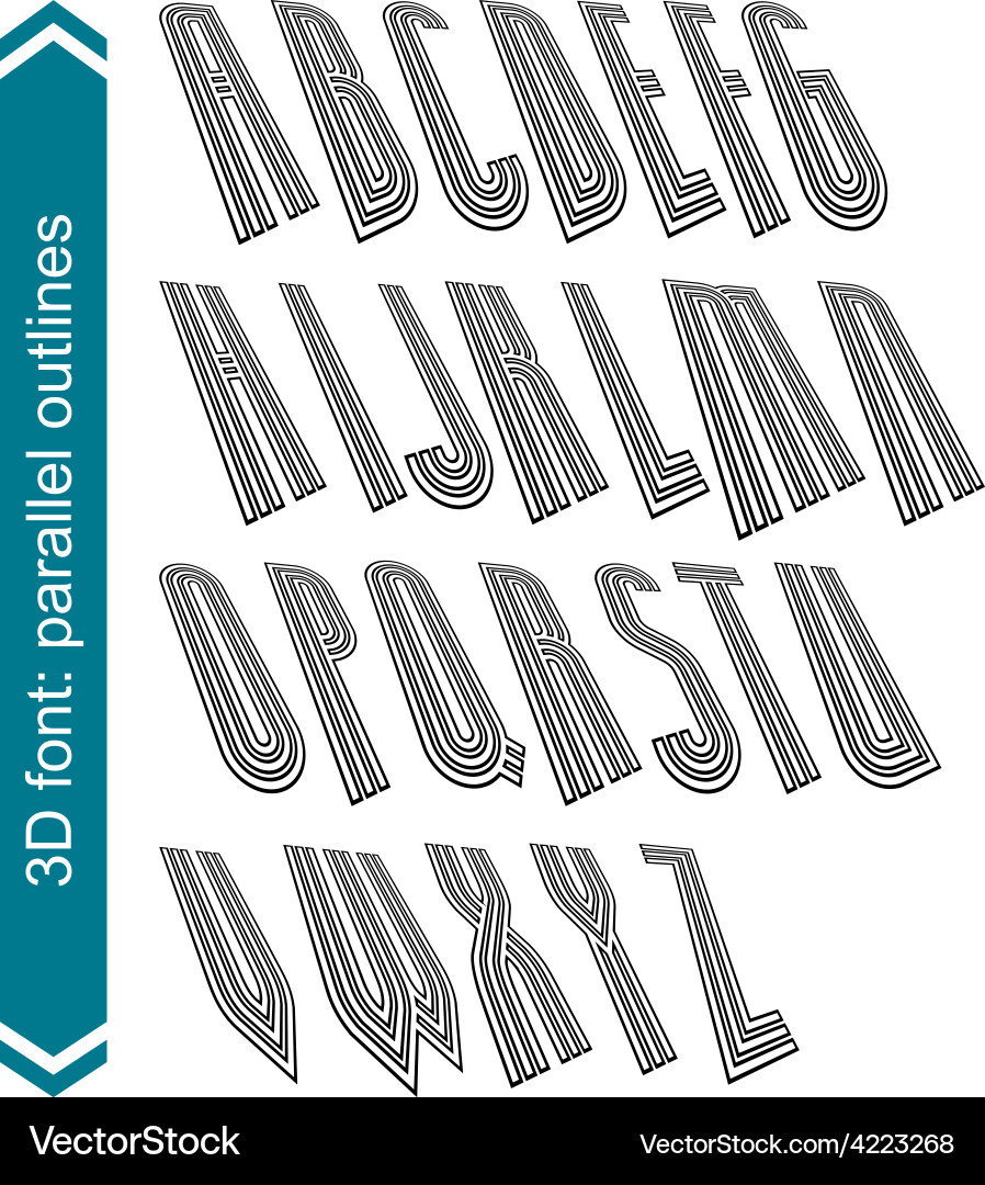 Rotated constructor dimensional script geometric Vector Image