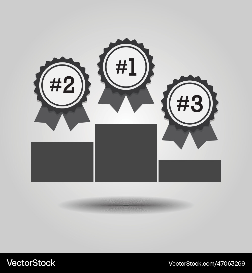 Abstrakte konzeptionelle Bandpreis Bogen auf Podium Abstrakte konzeptionelle Bandpreis Bogen auf Podium vektorbild