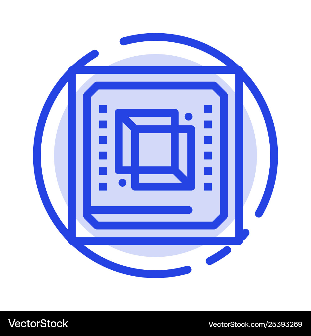 Chip Computer cpu Hardware Prozessor blau gepunktet Chip Computer cpu Hardware Prozessor blau gepunktet vektorbild