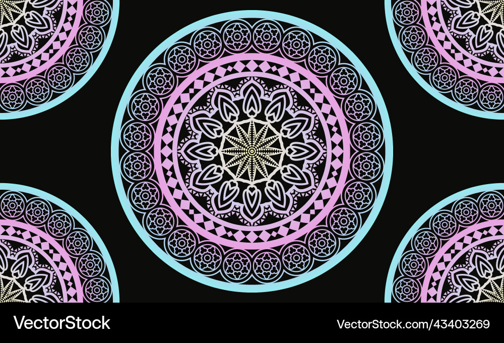 Mandala pattern design background Mandala pattern design background Vector Image
