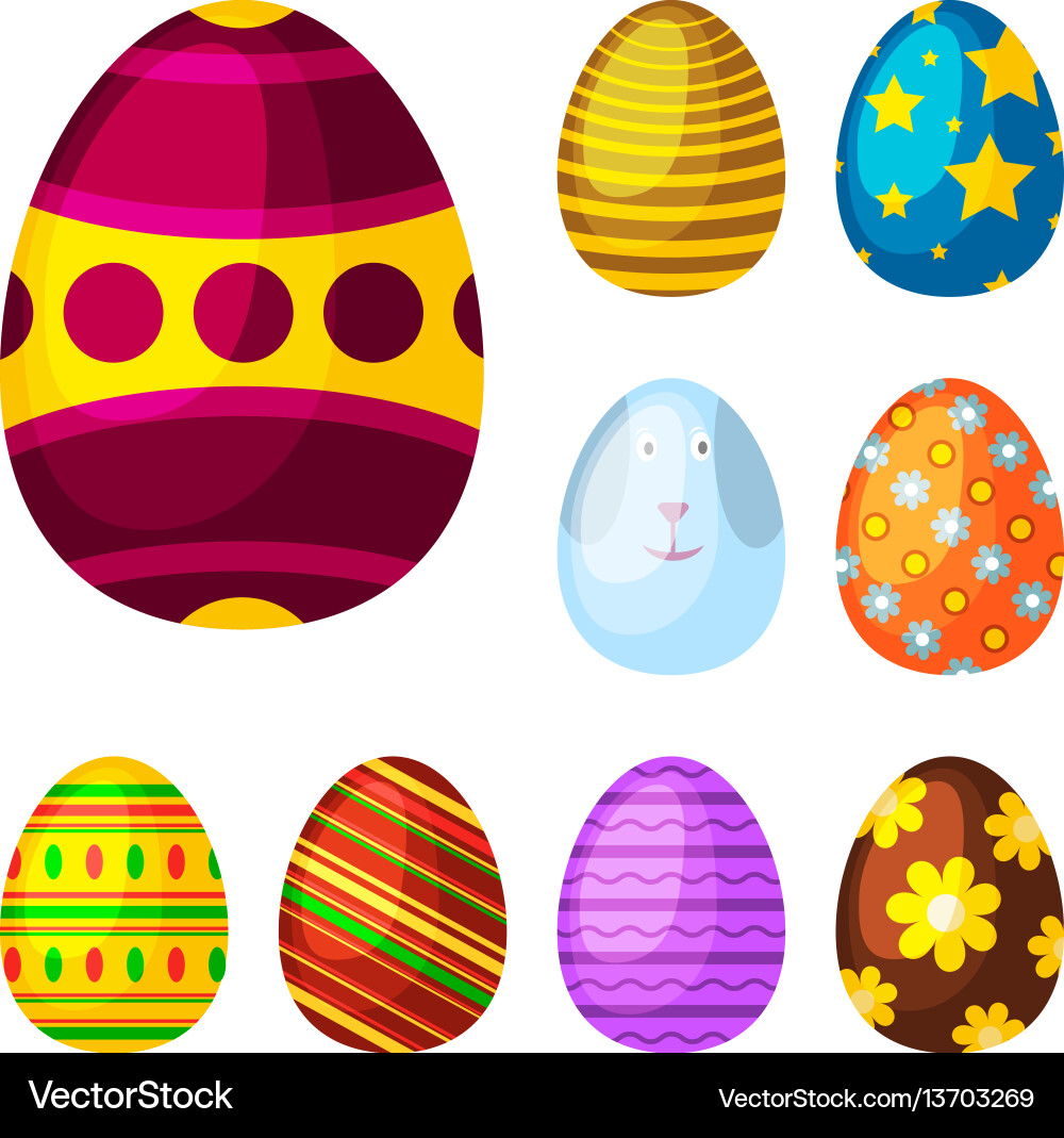 Ostereier Frühling bunte Feier Dekoration Ostereier Frühling bunte Feier Dekoration vektorbild