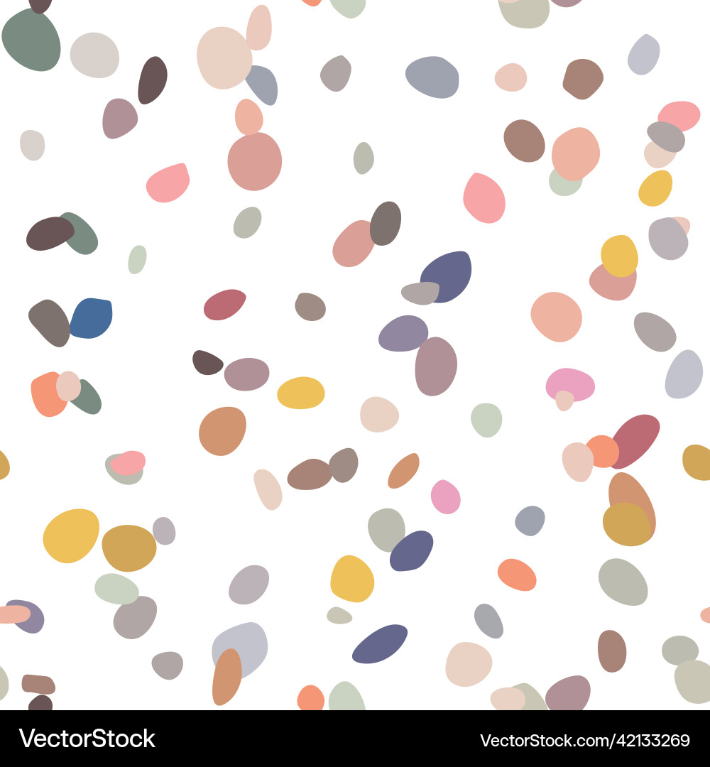 Random scattered shapes colorful mosaic pattern vector image