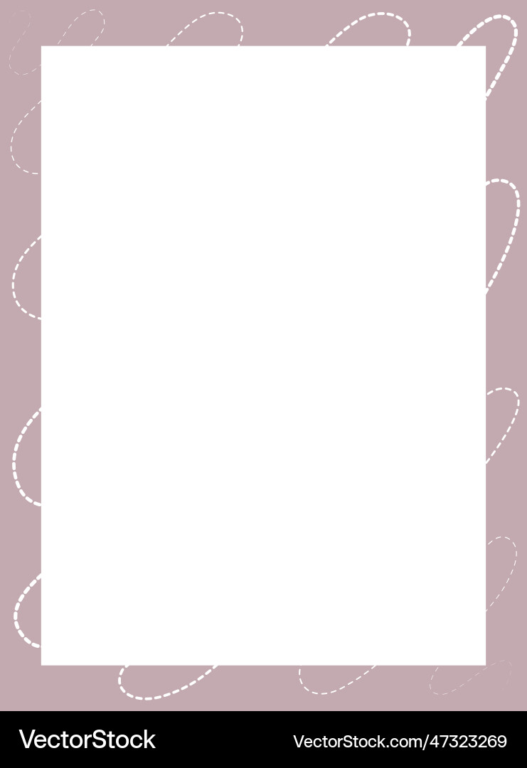 Rectangular frame on a white background Vector Image