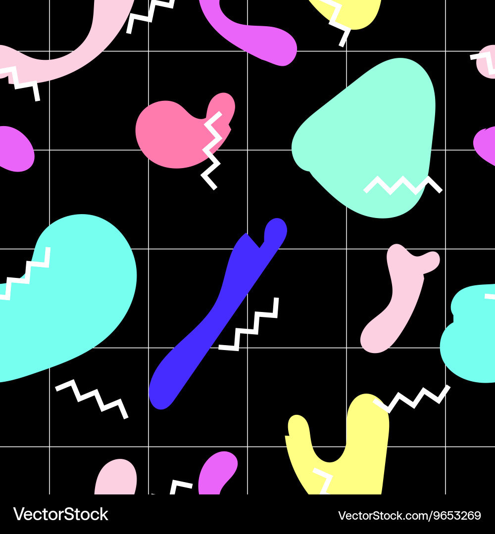 Seamless pattern with colorful spots vector image