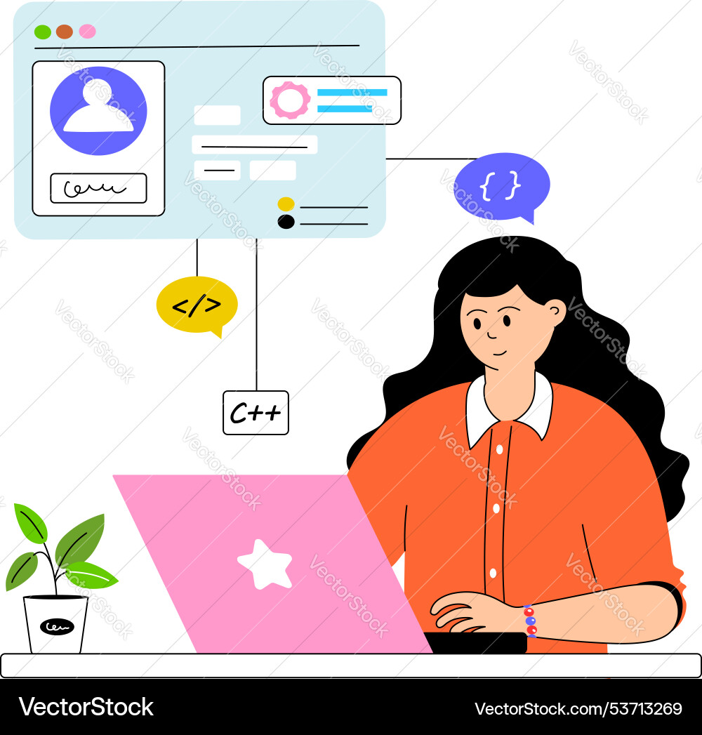 Website development Vector Image