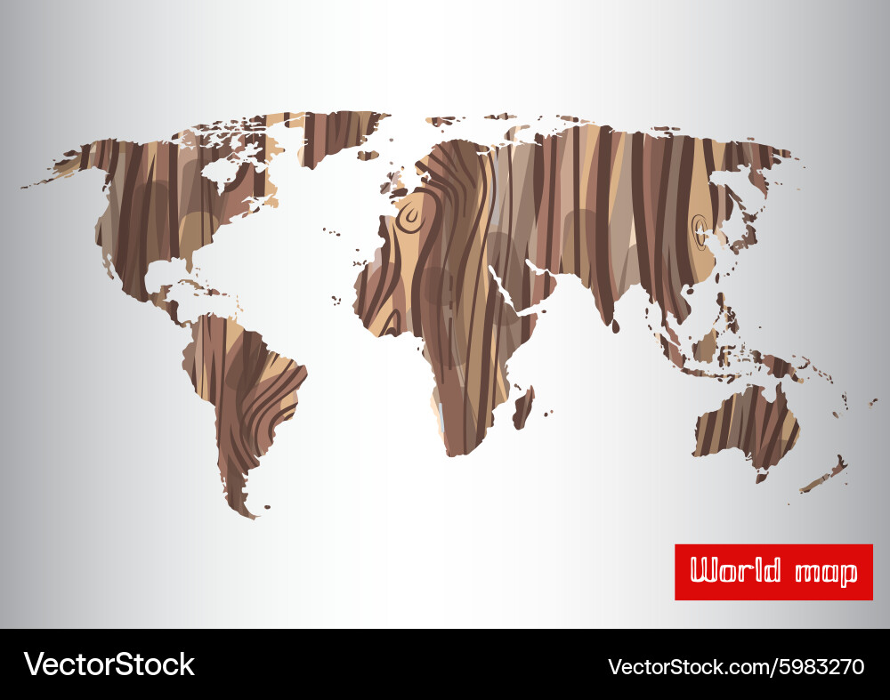Abstract wood map pattern background Vector Image