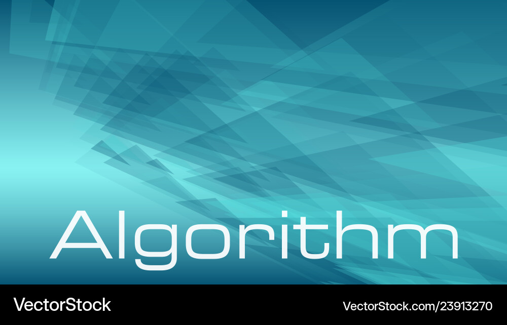 Algorithm for data processing concept modern Algorithm for data processing concept modern vector image
