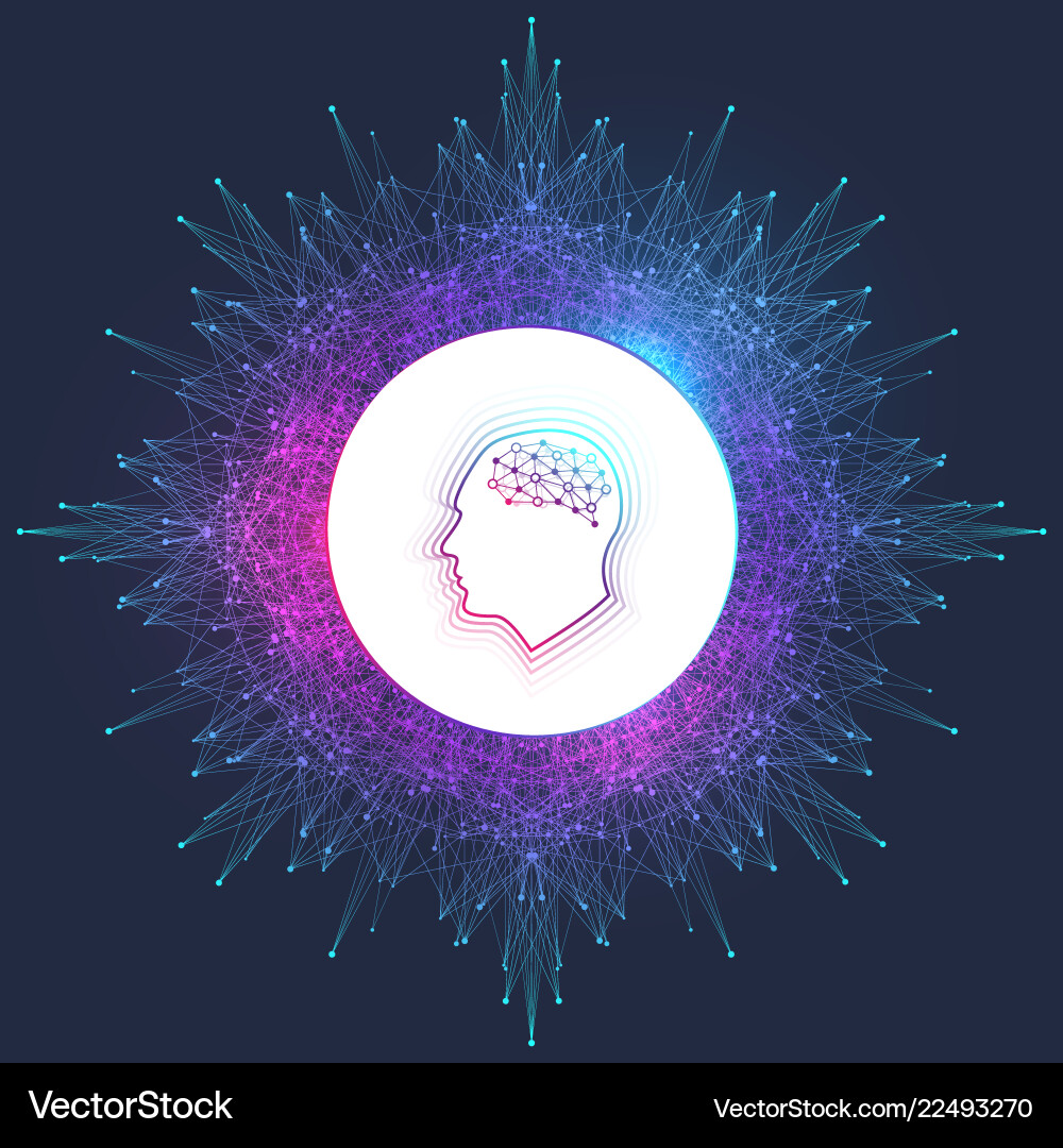 Artificial Intelligence Neural Network Vector Image