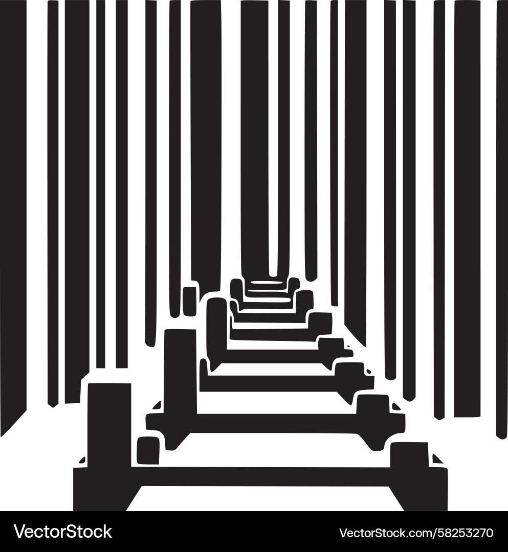 Barcode Pathway Sequence Vector Image