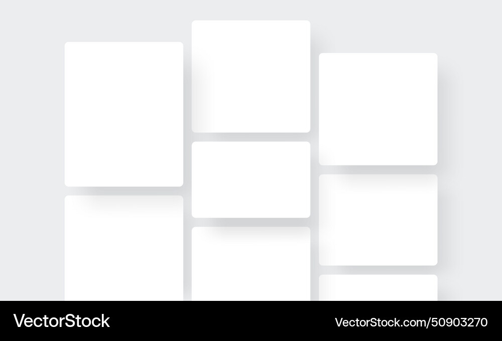 Blank web pages for app ui kit presentation Vector Image