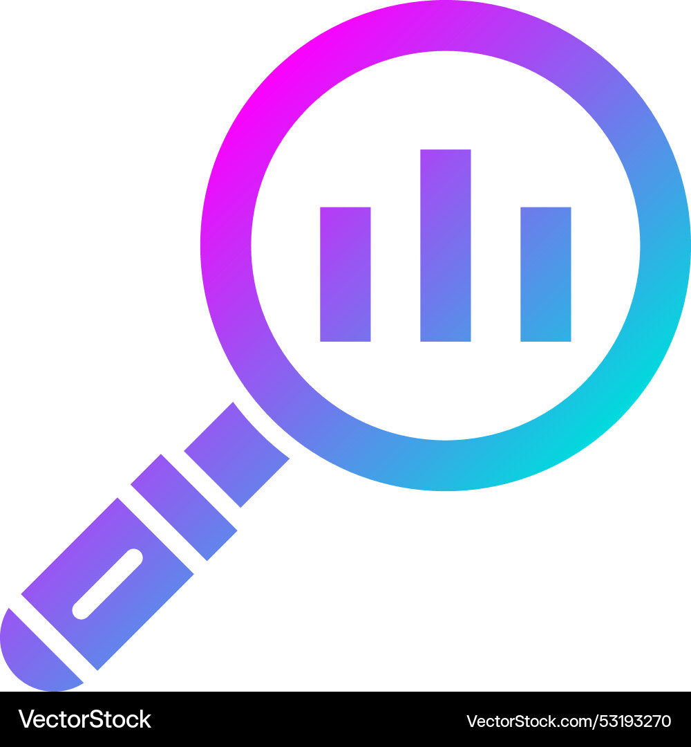 Data analytic icon design Vector Image