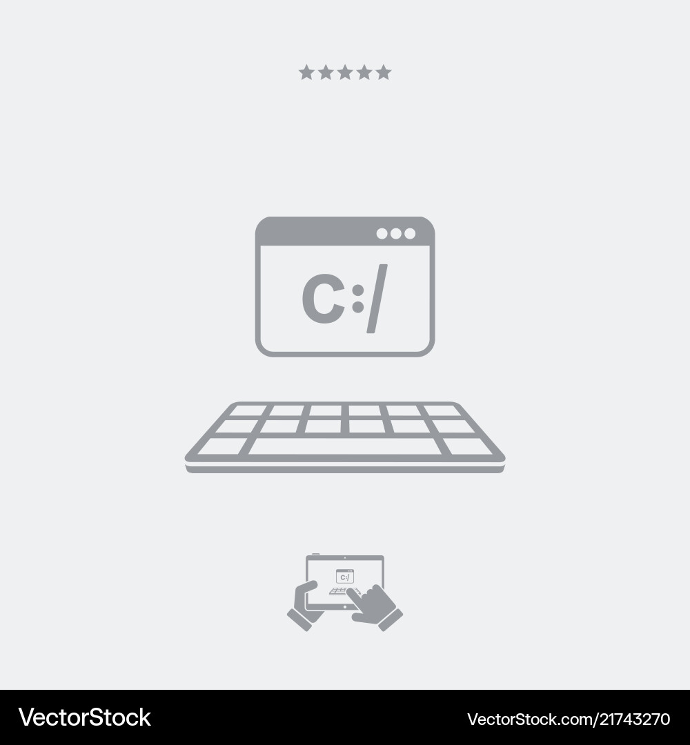 Digital programming software icon Vector Image