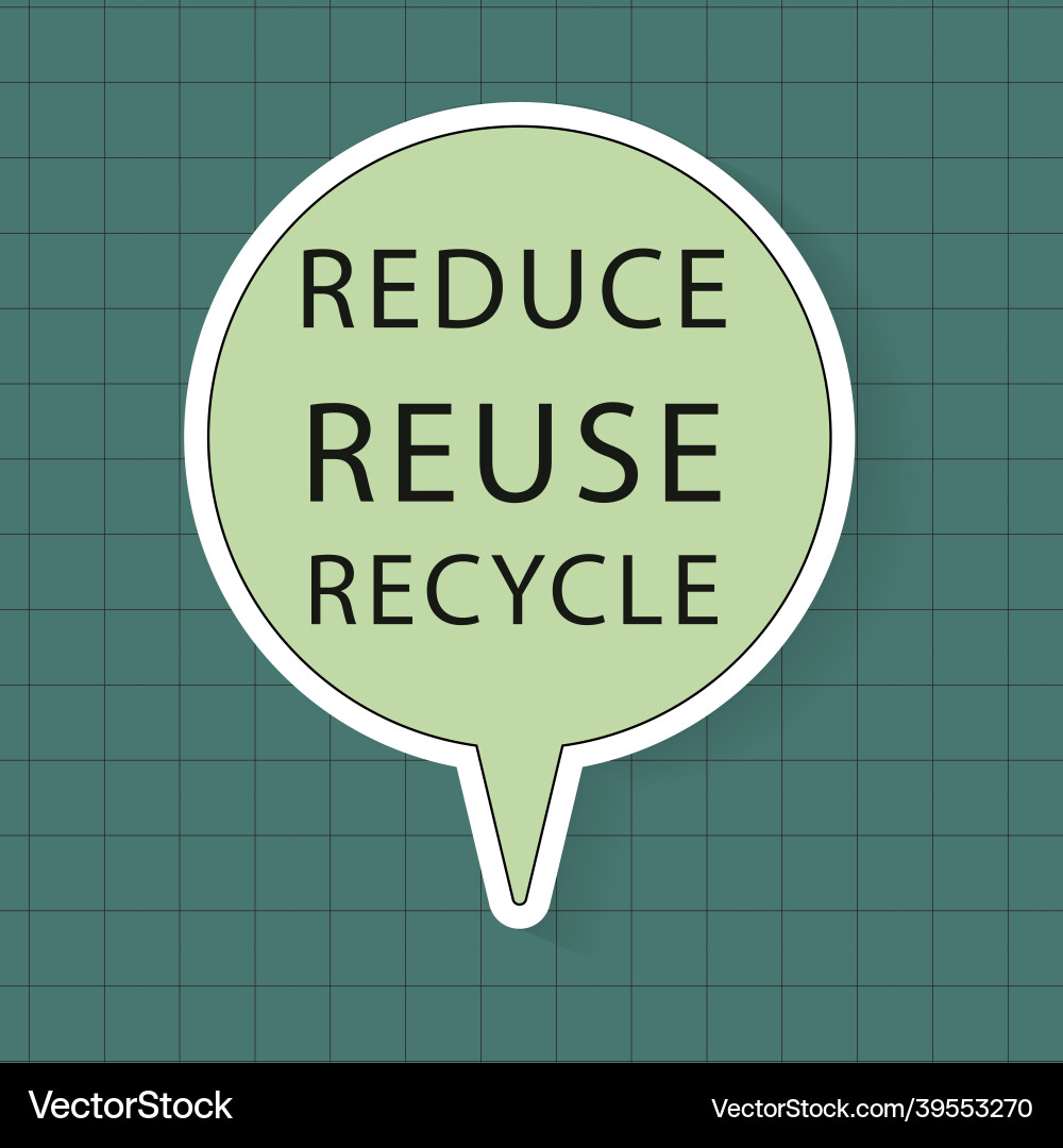 Environment speech bubble template reduce reuse Environment speech bubble template reduce reuse Vector Image