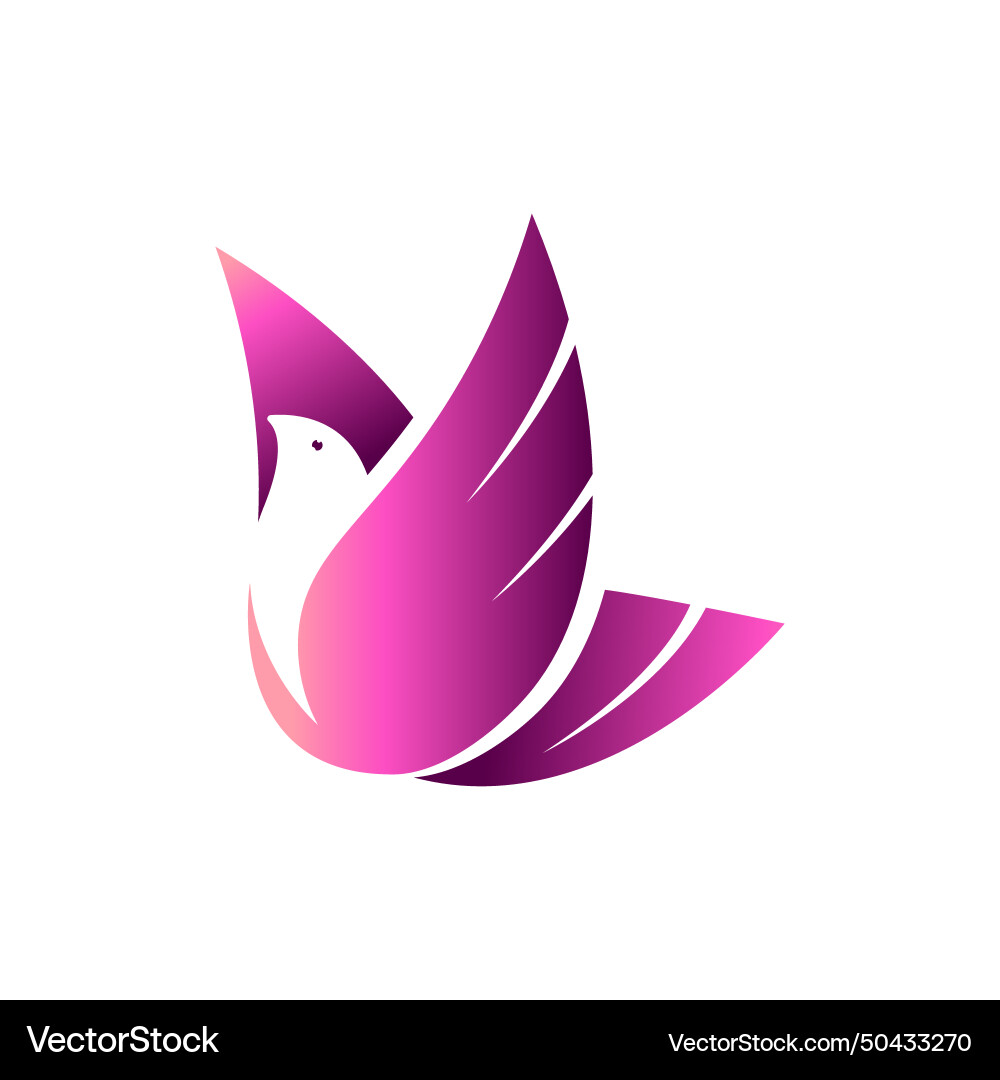 Fliegen Vogel Taube Logo Design Fliegen Vogel Taube Logo Design vektorbild