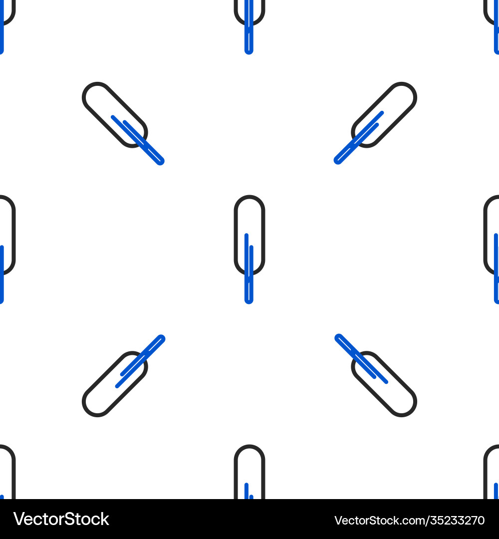 Line feather pen icon isolated seamless pattern Line feather pen icon isolated seamless pattern Vector Image