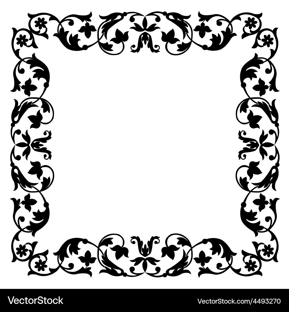 Operwork frame vector image