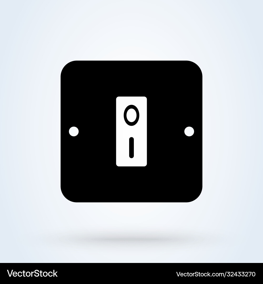 Switch on or off toggle to enable disable Vector Image