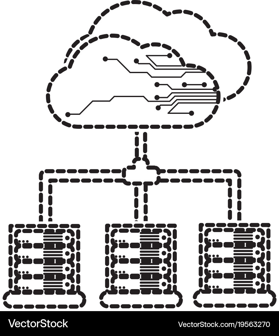 Web hosting design Vector Image