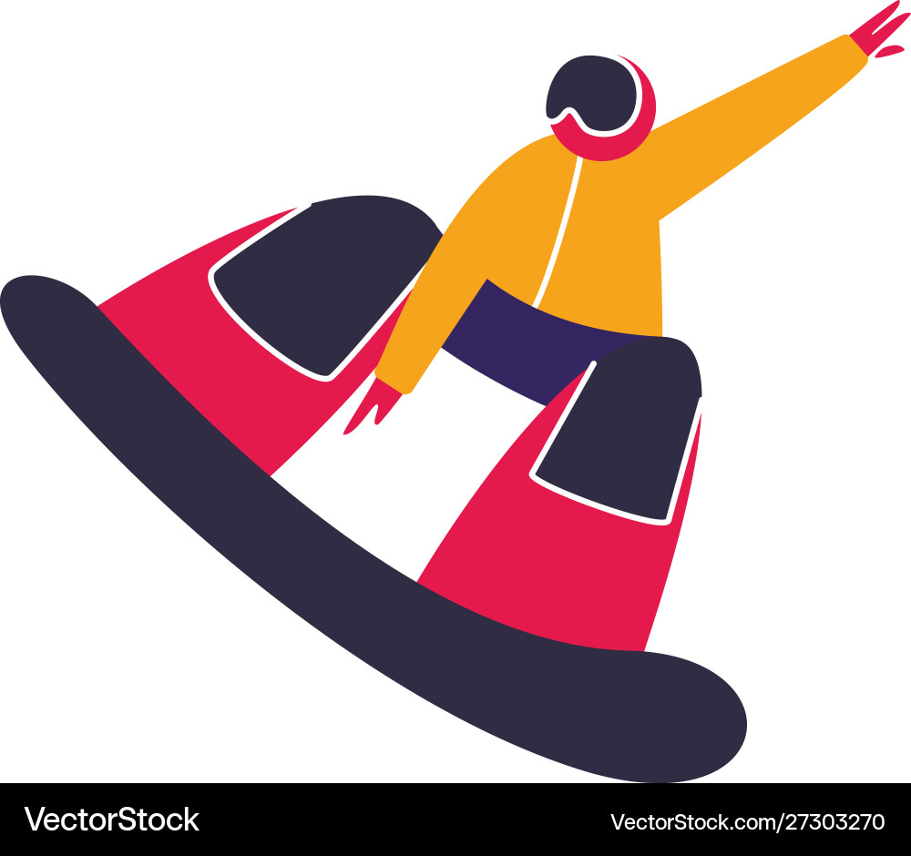 Winter Bergsport Aktivitäten Snowboard Winter Bergsport Aktivitäten Snowboard vektorbild